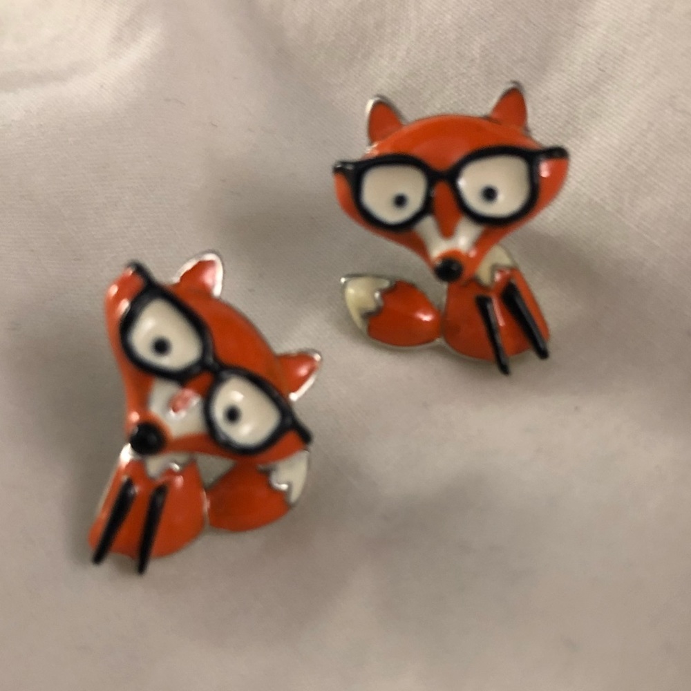 Betsey Johnson Fox Earrings